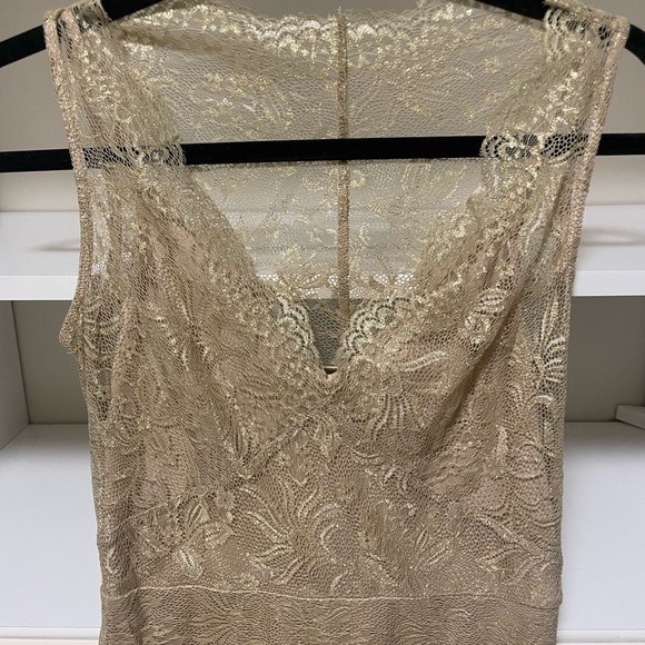 BCBG maxazria gold dress - Picture 2 of 2